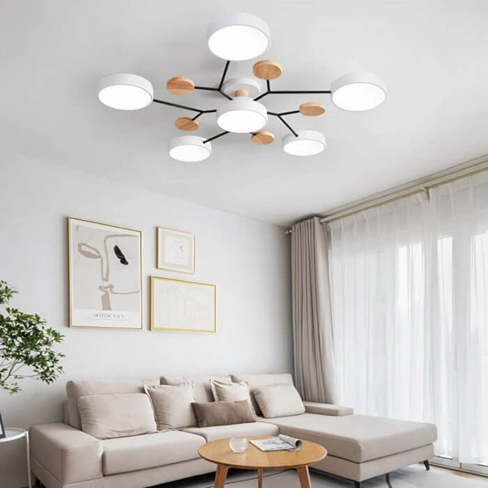 Modern LED Ceiling Light with Branch Design for Living Room