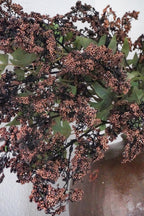 43 Inch Artificial Berry Stem with Leaves for Tall Vase Arrangements