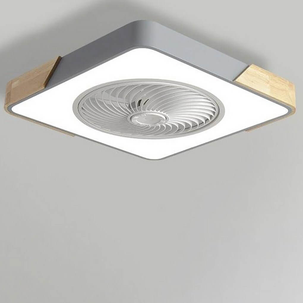 Modern LED Ceiling Fan with Light and Remote Control