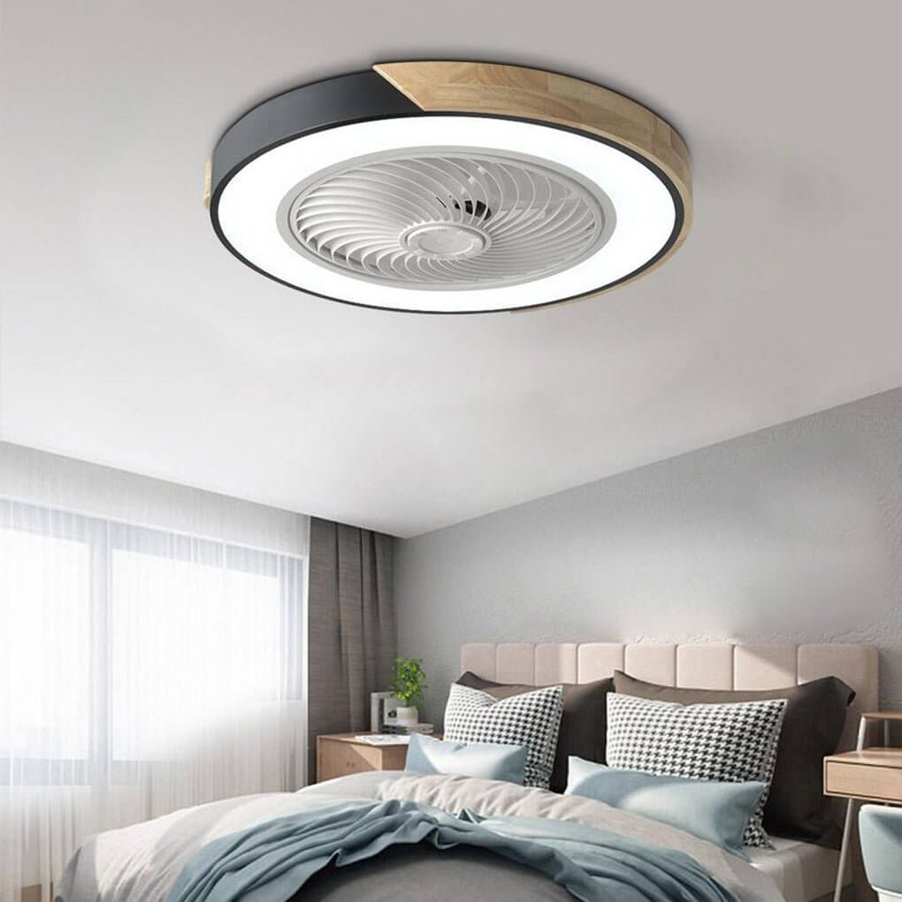 Modern LED Ceiling Fan with Light and Remote Control