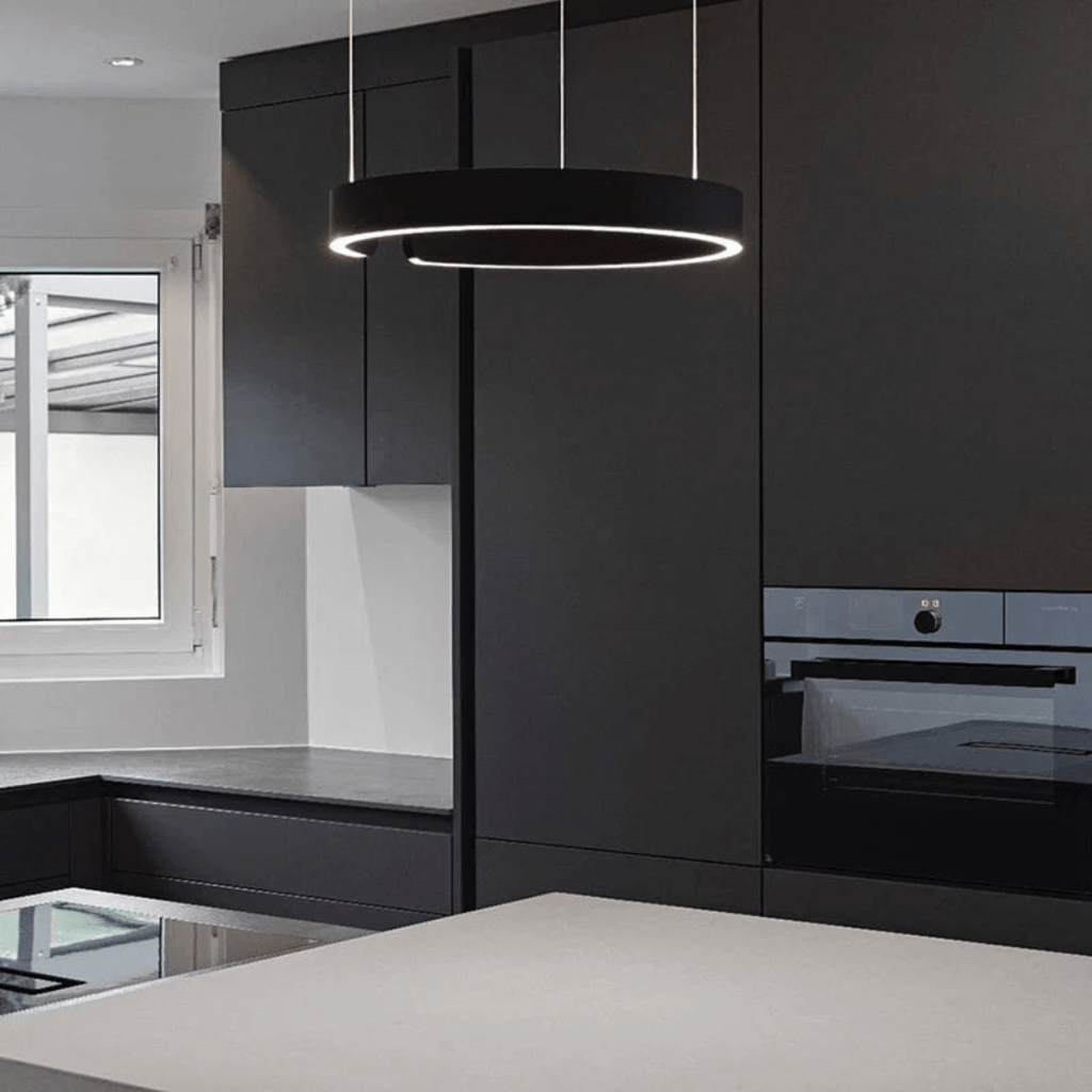 Modern LED Ring Pendant Light for Living Room Ceiling