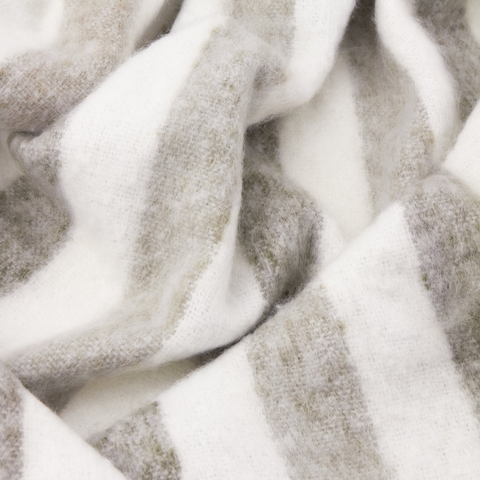 100% Cotton Woven Stripe Throw Blanket with Fringe
