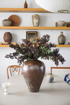 43 Inch Artificial Berry Stem with Leaves for Tall Vase Arrangements