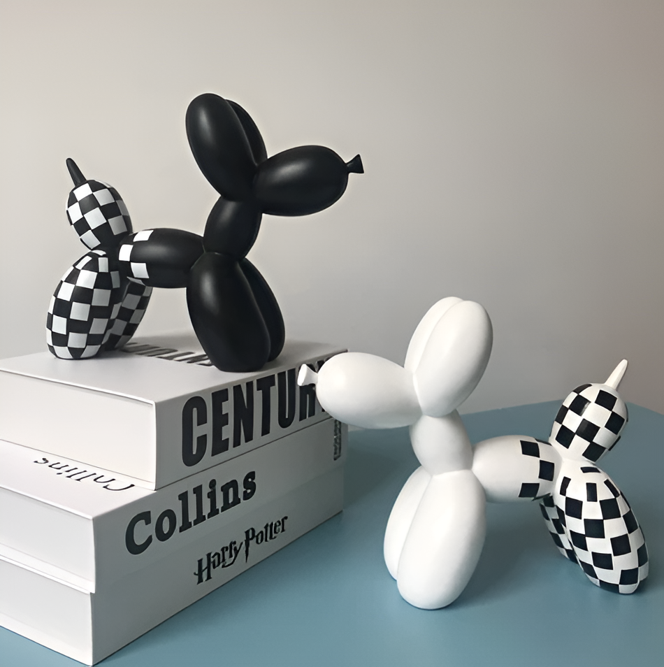 Balloon Dog Sculpture in Resin for Modern Home Decor