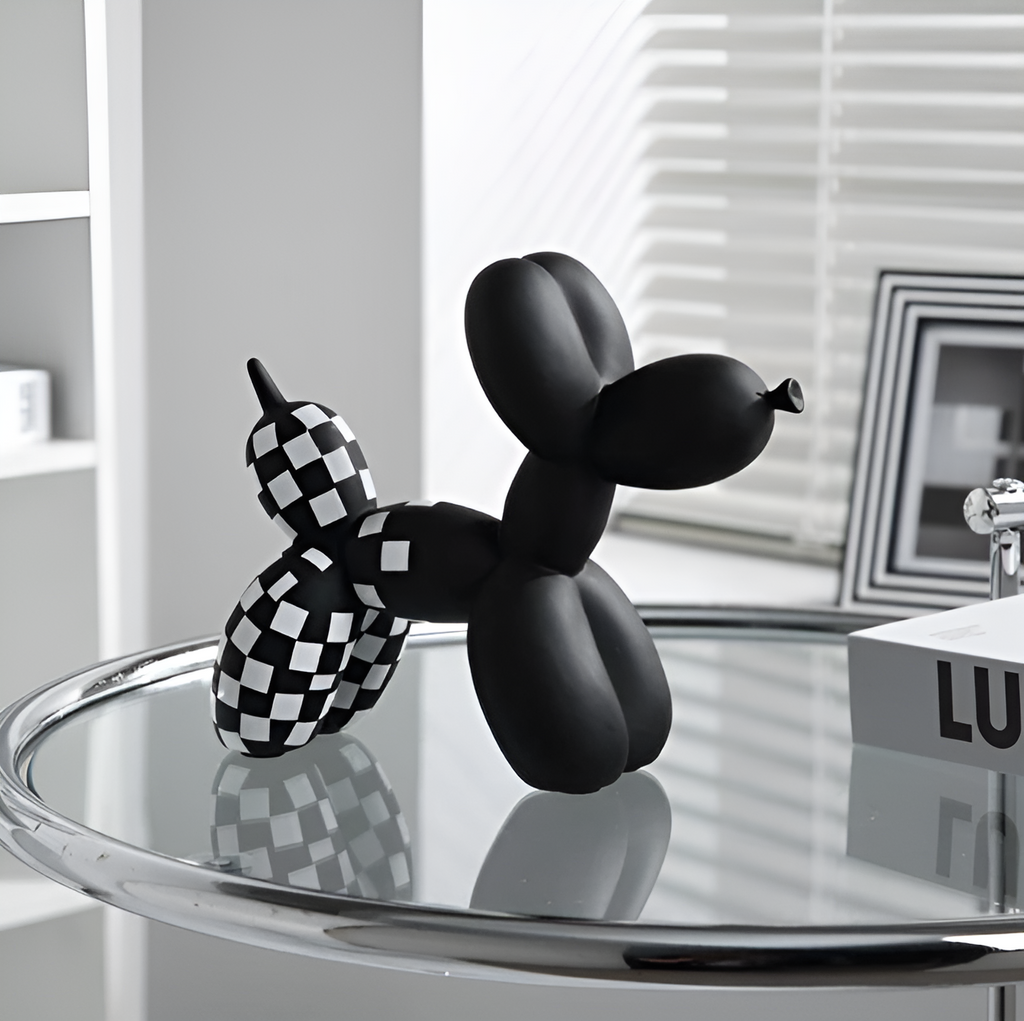 Balloon Dog Sculpture in Resin for Modern Home Decor