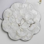 Large Oval Shell Tray for Table Decor and Serving
