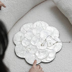 Large Oval Shell Tray for Table Decor and Serving