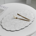 Large Oval Shell Tray for Table Decor and Serving
