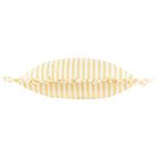 Water Resistant Striped Cushion Cover with Ruffle Trim
