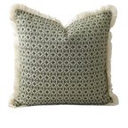 Geometric Cushion Cover with Frill Edge for Sofa and Bed