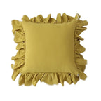 Cotton Cushion Cover with Ruffle Edge for Square Pillows