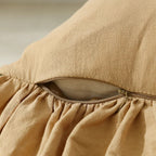 Cotton Cushion Cover with Ruffle Edge for Square Pillows