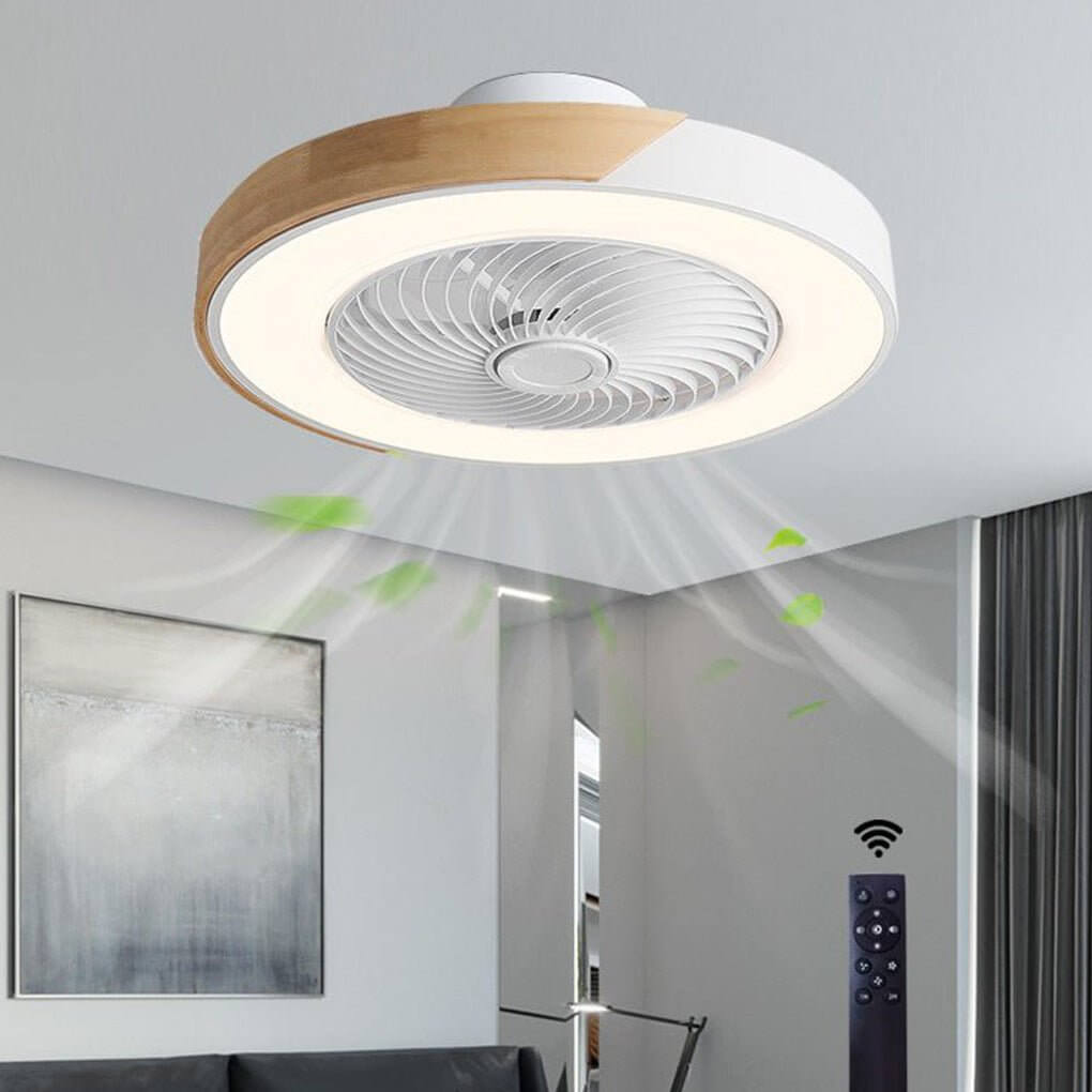 Modern LED Ceiling Fan with Light and Remote Control