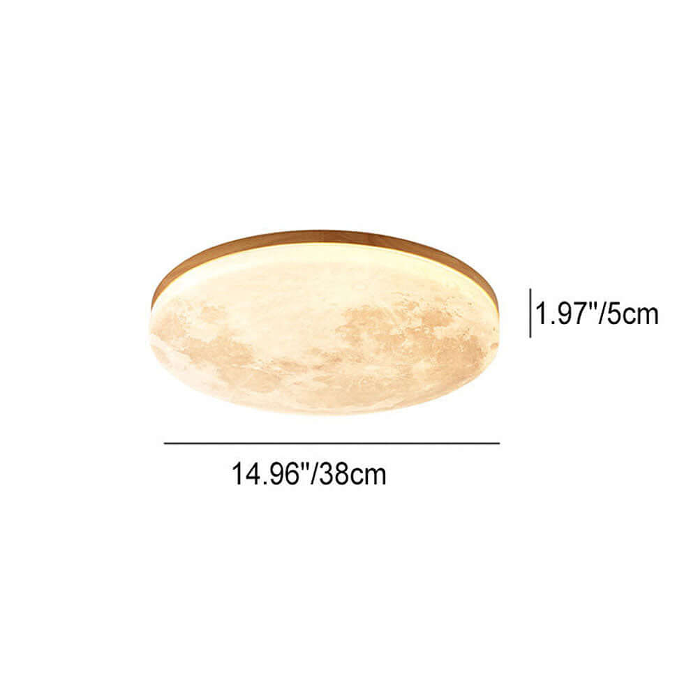 Modern Moon LED Ceiling Light Fixture for Bedroom