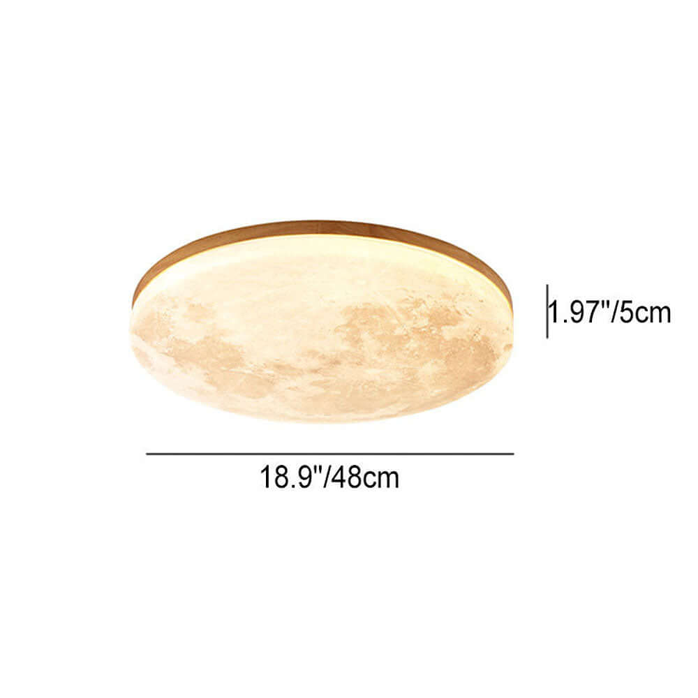 Modern Moon LED Ceiling Light Fixture for Bedroom