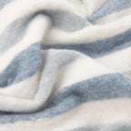100% Cotton Woven Stripe Throw Blanket with Fringe
